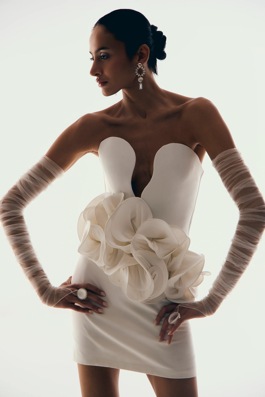 Seraphine Sculpted Mini in White